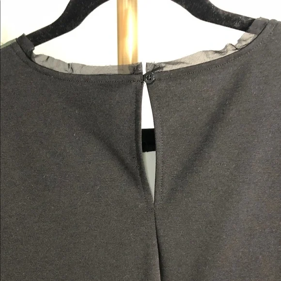 Simply Vera Vera Wang Black and Green Floral Mini Dress (DJ1) - Picture 7 of 7